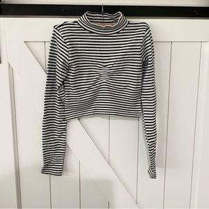 Fashion Nova Striped Turtle Neck